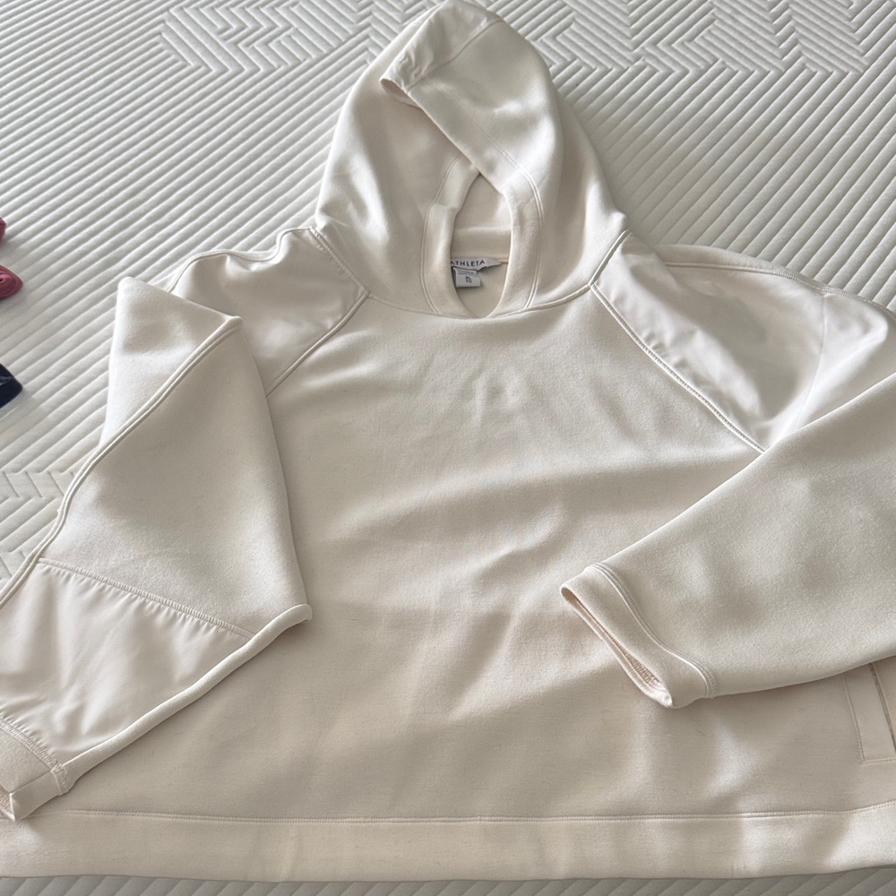 Athleta Get-Set Sweatshirt Off-White